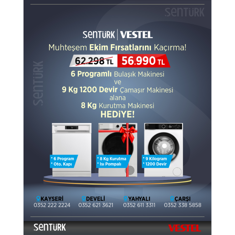 Vestel "Muhteşem Ekim Fırsatları" Beyaz Eşya Seti - 2