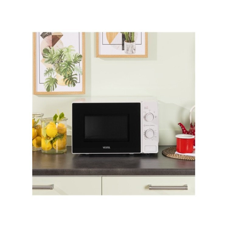 Vestel MD 20 YMB Beyaz 20 Lt Mikrodalga Fırın