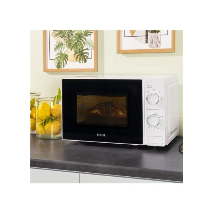 Vestel MD 20 YMB Beyaz 20 Lt Mikrodalga Fırın