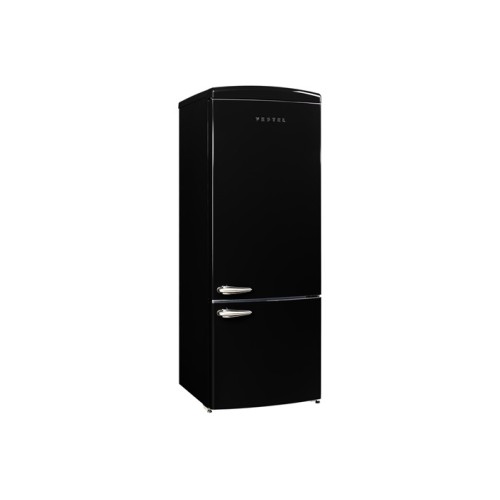 Vestel Retro NFK52001 Siyah 471 Lt No-Frost Buzdolabı