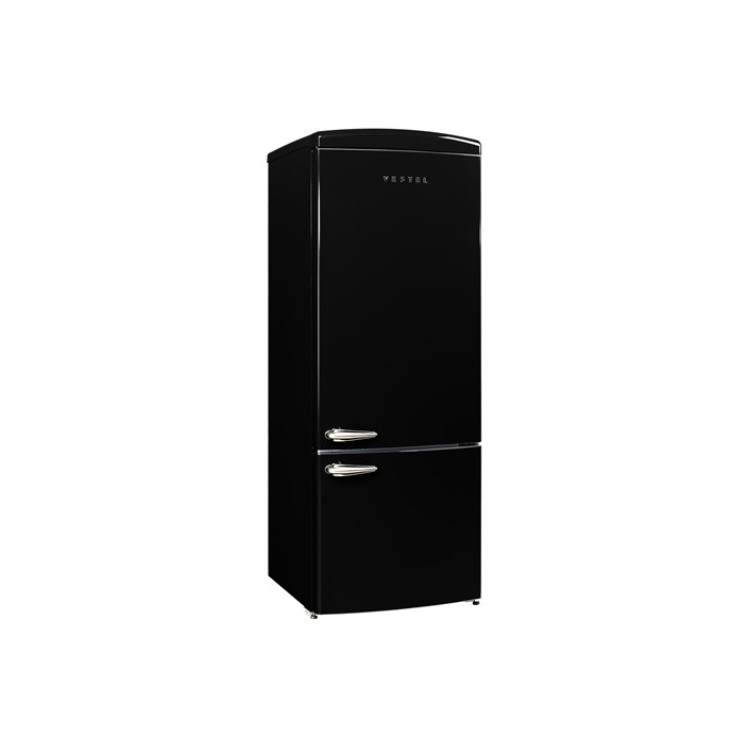 Vestel Retro NFK52001 Siyah 471 Lt No-Frost Buzdolabı