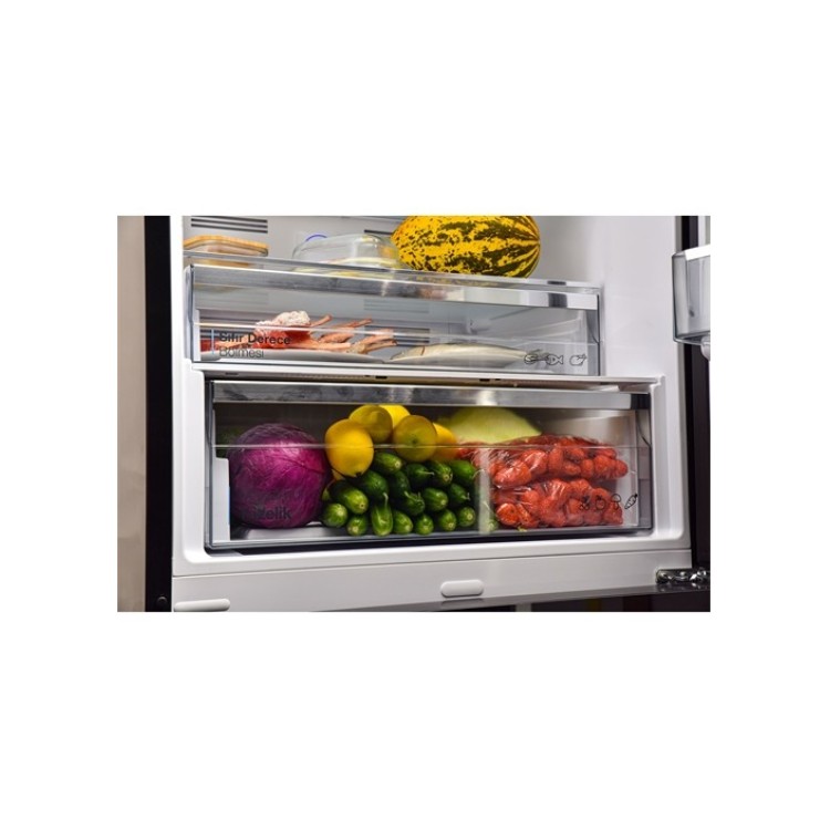 Vestel NFK54001 CRB ION Rustik Beyaz No-Frost Buzdolabı