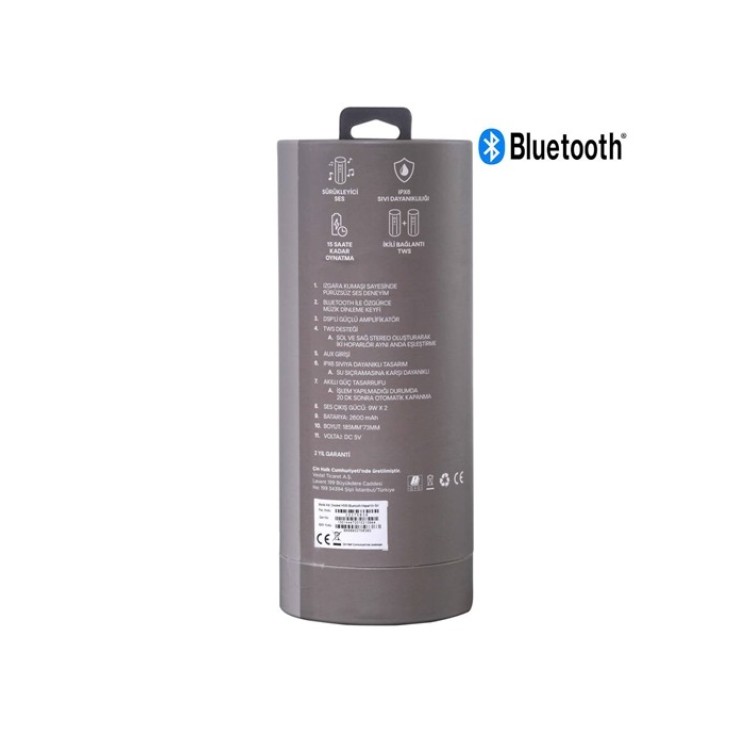 Vestel Desibel H500 Bluetooth Hoparlör Gri