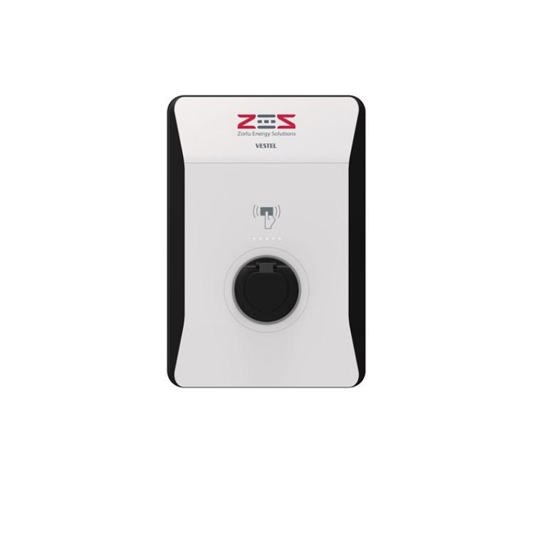 Vestel Elektrikli Araç Şarj İstasyonu EVC04 ZES4-AC22SW-OPT1 22 kW Smart Wi-Fi Soketli