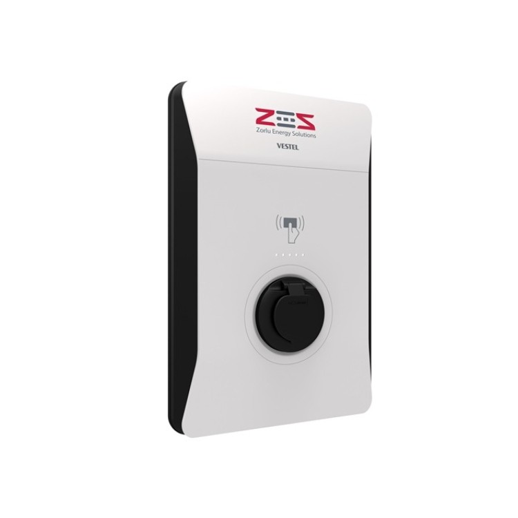 Vestel Elektrikli Araç Şarj İstasyonu EVC04 ZES4-AC22SW-OPT1 22 kW Smart Wi-Fi Soketli