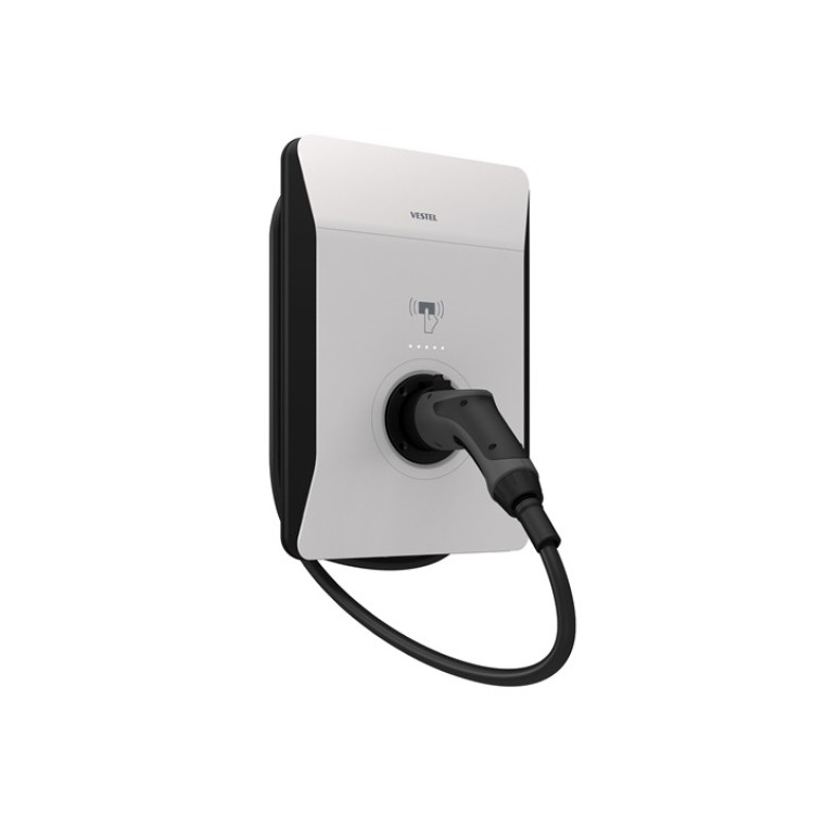 Vestel Elektrikli Araç Şarj İstasyonu EVC04 Smart Wifi 22kW Kablolu