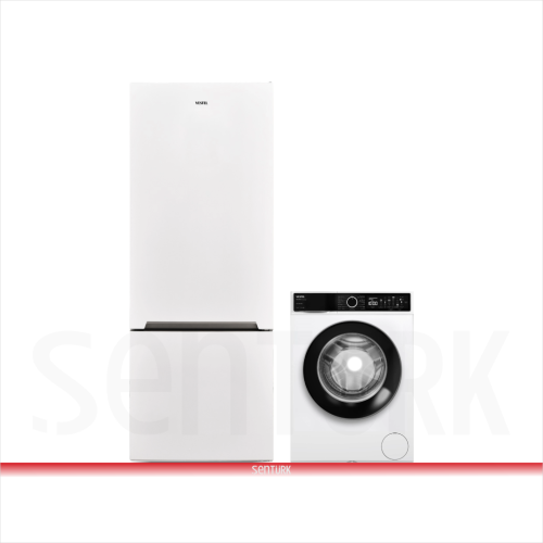 Vestel 2'li Beyaz Eşya Seti (CMI 97402 Çamaşır + NFK52011 Buzdolabı)