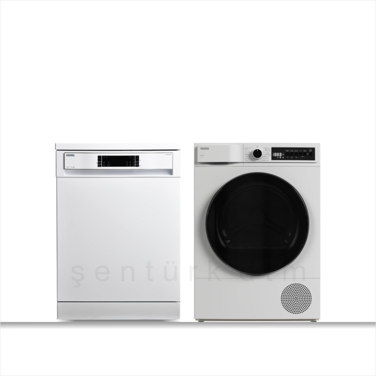 Vestel 2'li Beyaz Eşya Seti (BM 4212 Bulaşık + KM 95301 Kurutma)