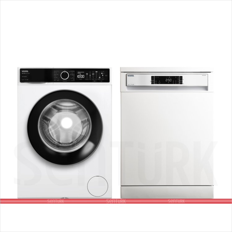 Vestel 2'li Beyaz Eşya Seti (CMI 97402 Çamaşır + BM 4212 Bulaşık)