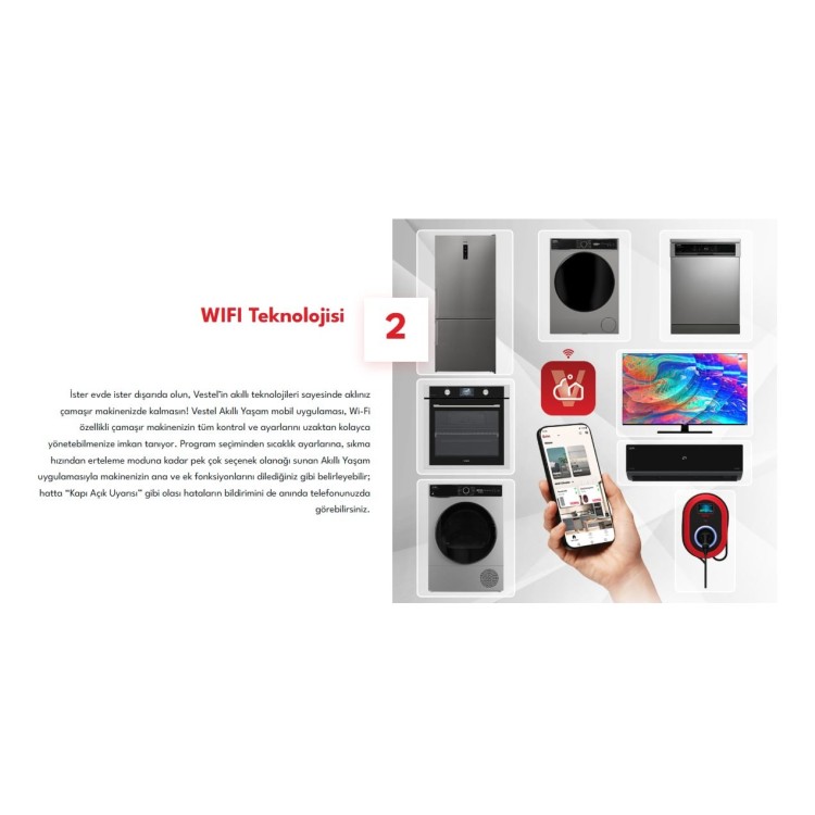 Vestel 2'li Beyaz Eşya Seti (CMIP 118422 Çamaşır + BM 62022 Bulaşık)
