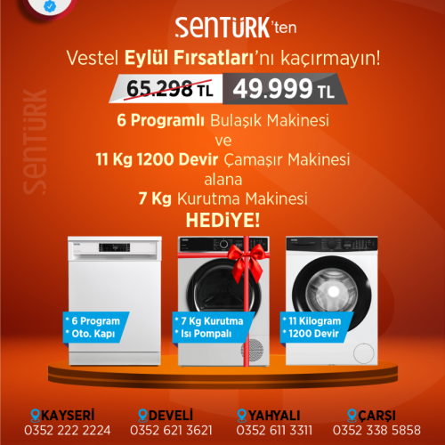 Vestel 2'li Beyaz Eşya Seti (CMIP 118422 Çamaşır + BM 62022 Bulaşık)