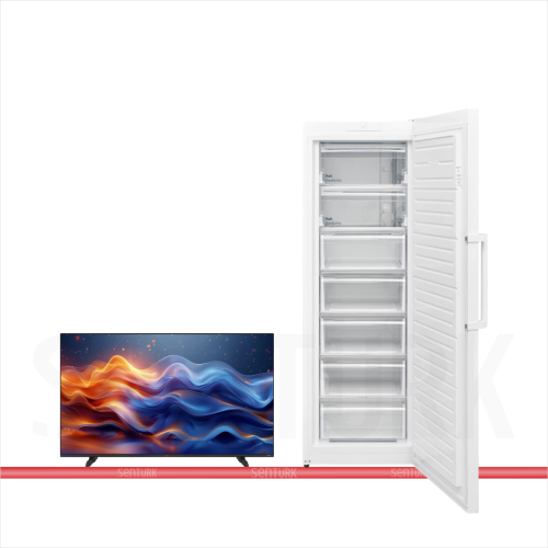 Vestel 2'li Beyaz Eşya Seti (50UV9750 TV + CDM701 Derin Dondurucu )