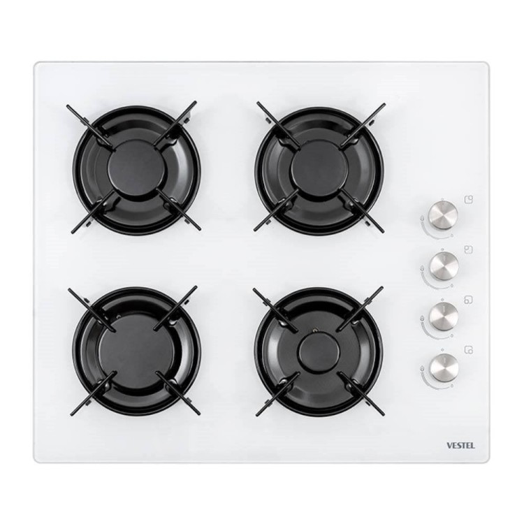 Vestel 2'li Fırın Ocak Beyaz Ankastre Set (61041 B-DG ve 6682 B-LF)