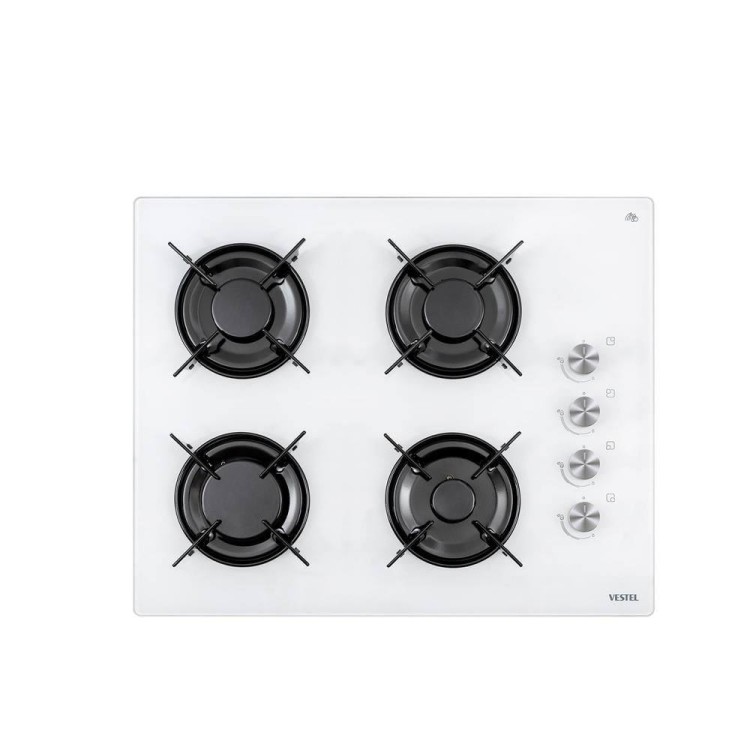 Vestel 2'li Fırın Ocak Beyaz Ankastre Set (65104 B-T ve 7841 B)