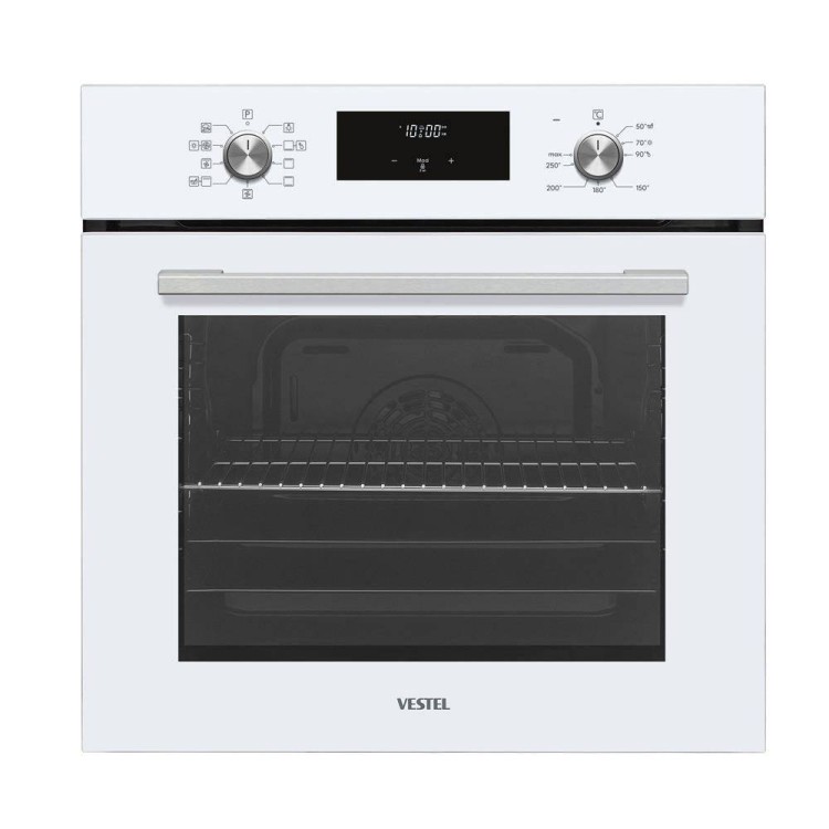 Vestel 2'li Fırın Ocak Beyaz Ankastre Set (65104 B-T ve 7841 B)