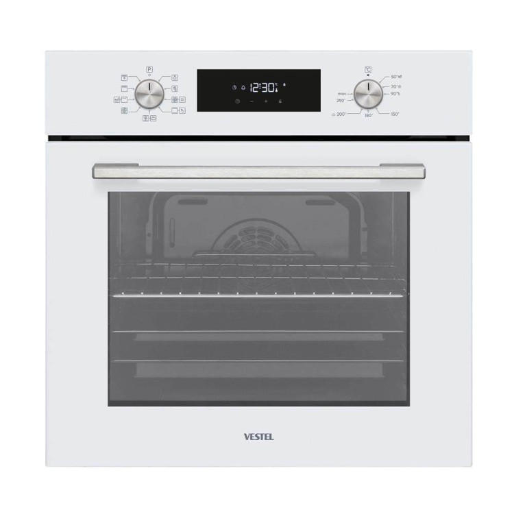 Vestel Ankastre - Eğik Beyaz Cam Ekonomik Set