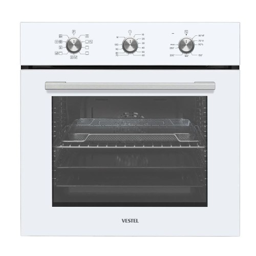 Vestel Ankastre - Eğik Beyaz Cam Ekonomik Set