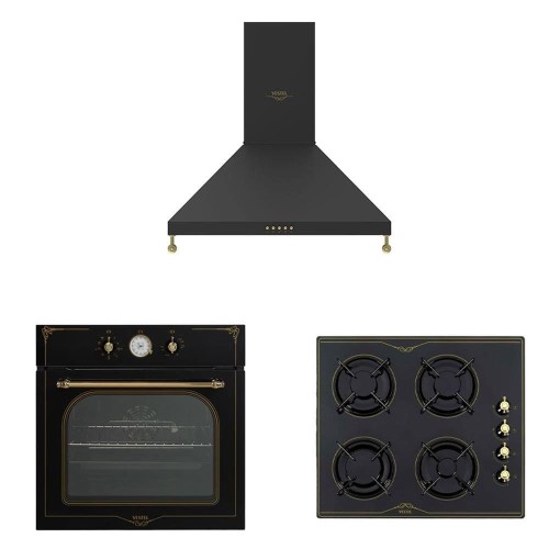 Vestel Ankastre - Siyah Rustik Set