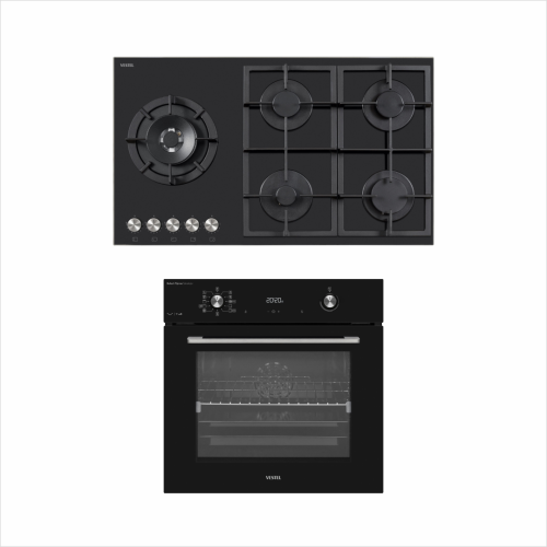 Vestel Ankastre - Şeflerin Tercihi Siyah Set