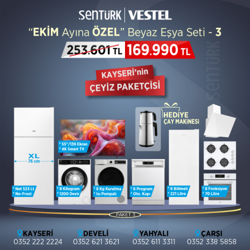Vestel "Ekim Özel" Beyaz Eşya Seti - 3