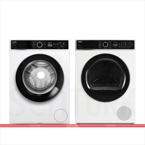 Vestel 2'li Beyaz Eşya Seti (CMI 97402 Çamaşır + KM 97402 Kurutma)