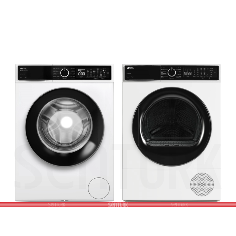 Vestel 2'li Beyaz Eşya Seti (CMI 97402 Çamaşır + KM 97402 Kurutma)