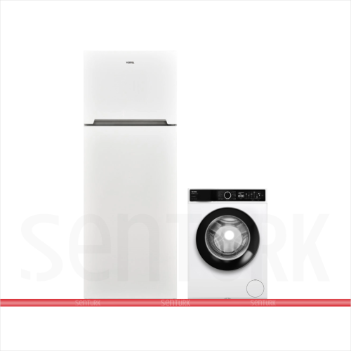 Vestel 2'li Beyaz Eşya Seti (CMI 97402 Çamaşır + NF52111 Buzdolabı)