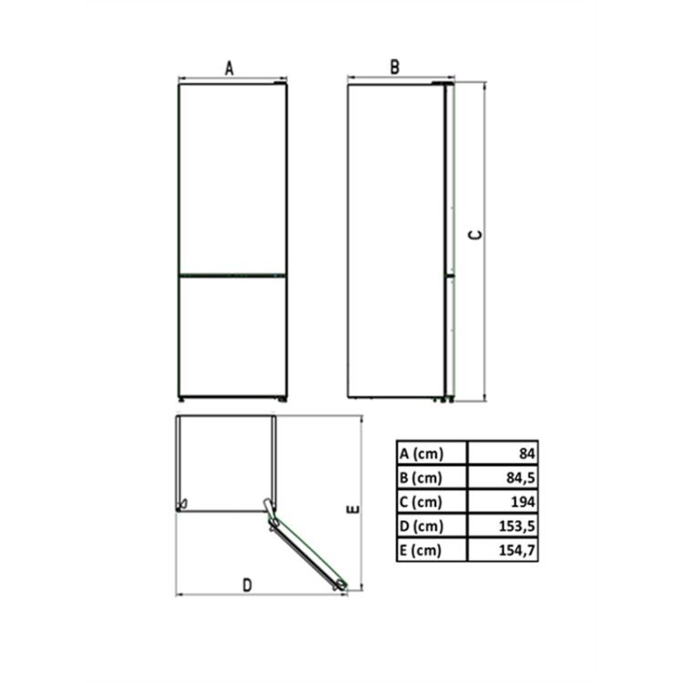 Vestel NFK72011 TE 650 Lt No-Frost Buzdolabı