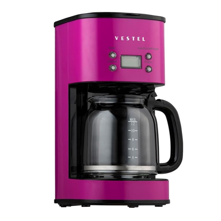 Vestel Retro Filtre Kahve Makinesi Pembe