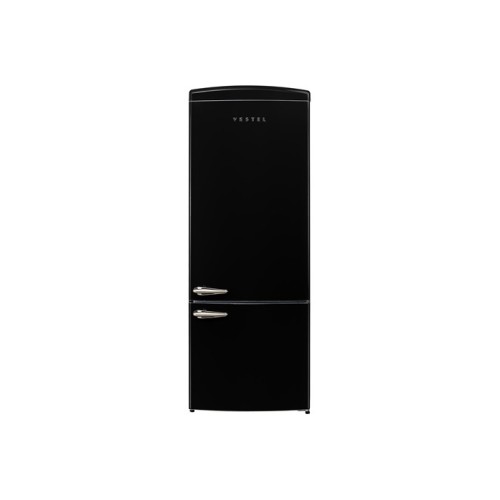 Vestel Retro NFK52001 Siyah 471 Lt No-Frost Buzdolabı