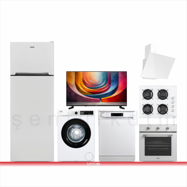 Vestel Şentürk ''İlk Evim'' Beyaz Eşya Seti Çeyiz Paketi 1