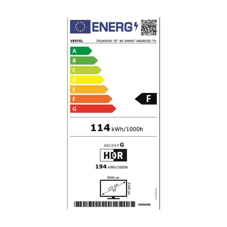 Vestel 70UA9540 70 inç 177 Ekran Android Smart 4K Ultra HD TV