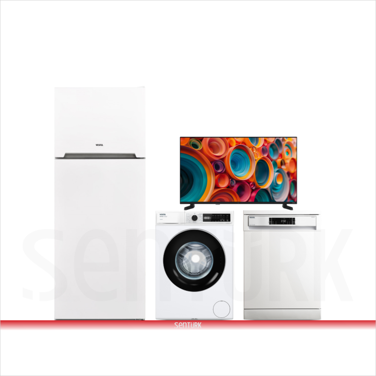 Vestel "Zümrüt TV" Beyaz Eşya Seti Çeyiz Paketi 1