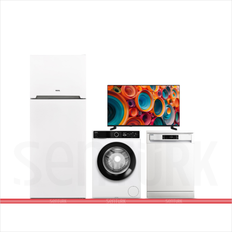 Vestel "Zümrüt TV" Beyaz Eşya Seti Çeyiz Paketi 1