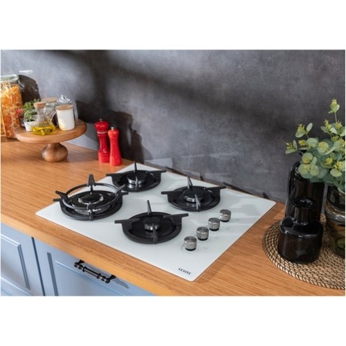 Vestel AO-65104 BDG-DW 65 cm 4 Gözü Gazlı (1 Gözü Wok'lu) Ankastre Ocak