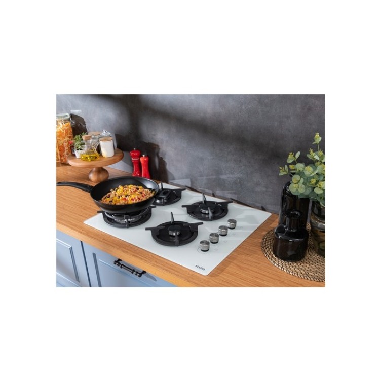 Vestel AO-65104 BDG-DW 65 cm 4 Gözü Gazlı (1 Gözü Wok'lu) Ankastre Ocak